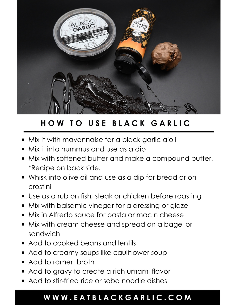 3.75 oz Organic Black Garlic Bulb — EAT BLACK GARLIC